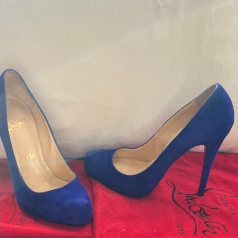 Christian Louboutin Vibrant Blue Stilettos
